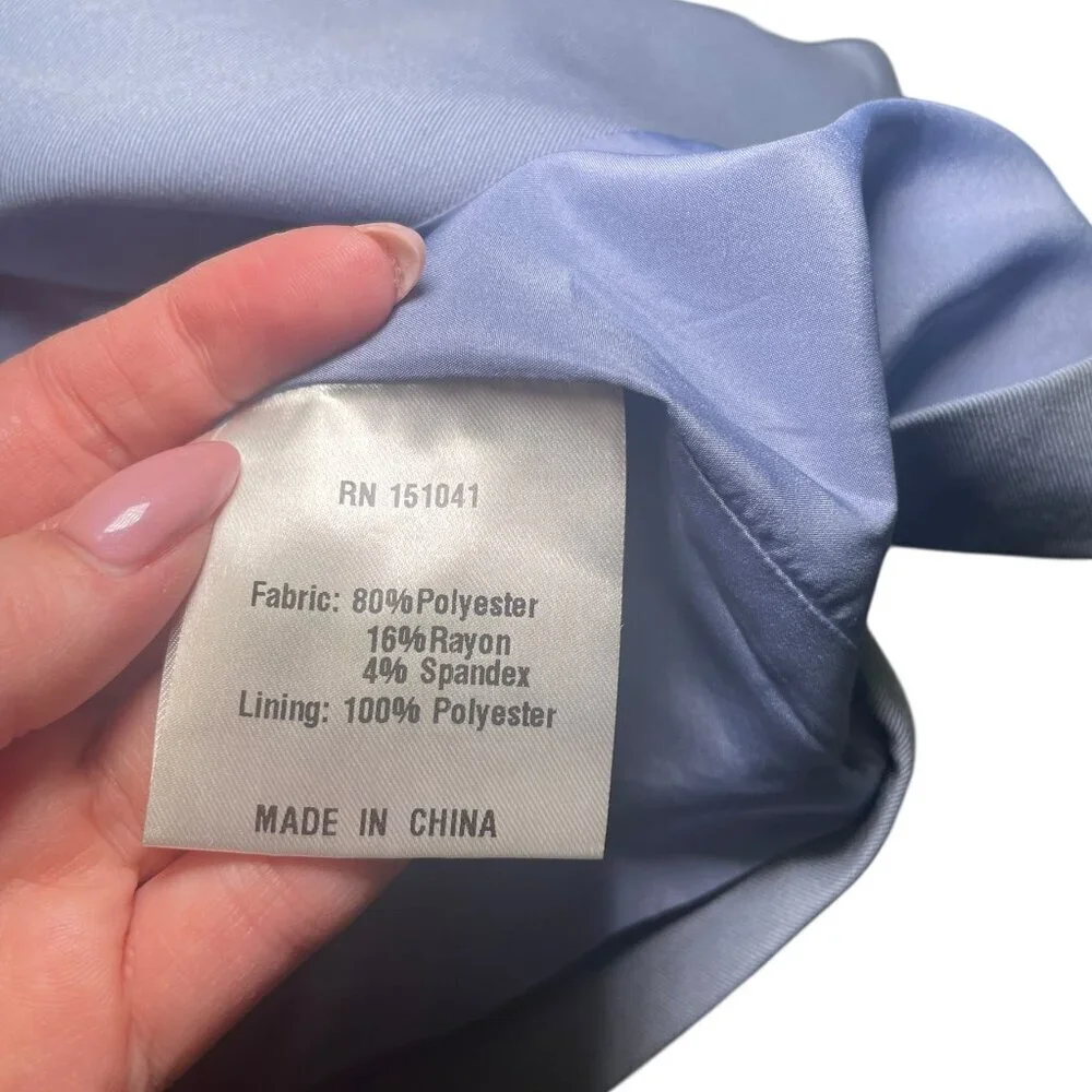Kourt Luisa Light Blue Structured Vest Top NWT Size Large - Picture 4 of 5